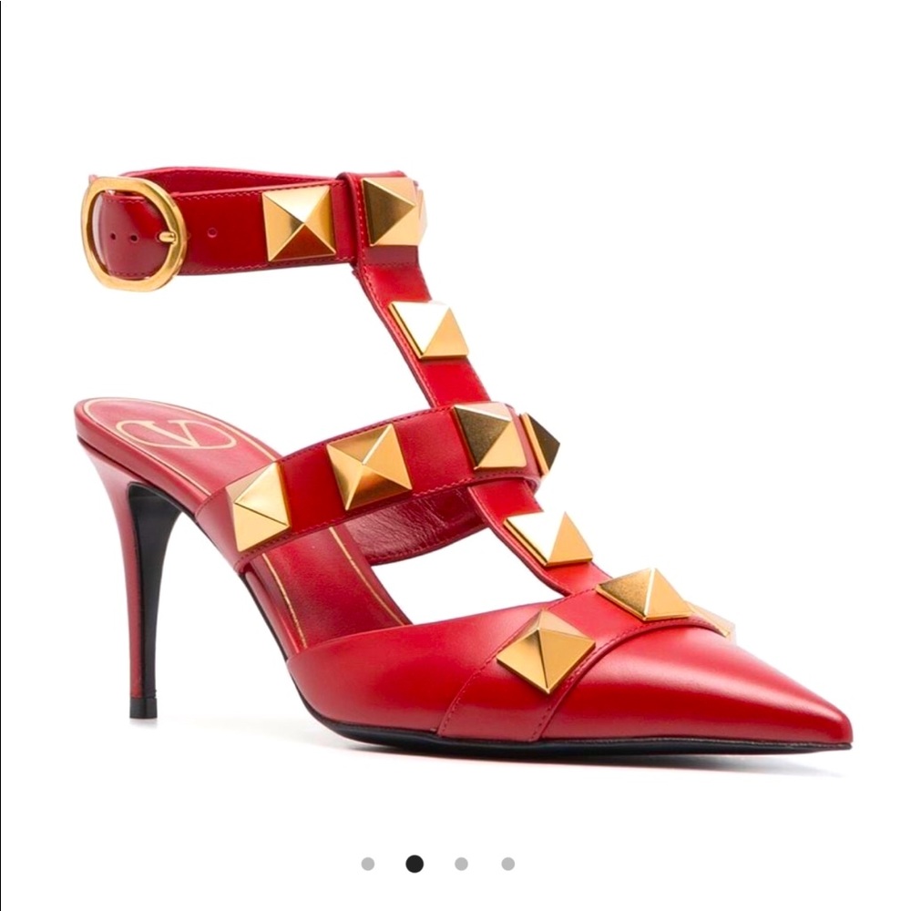 Valentino Red Studded Heels
